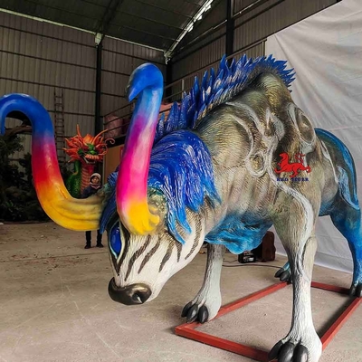 Criaturas chinesas míticos do Animatronics infravermelho do parque temático do sensor - Fei
