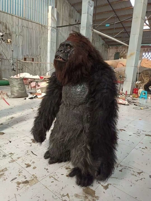 O luxuoso Dia das Bruxas realístico adulto peludo traja o gorila animal de Fursuit do terno de vestido da mascote