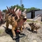 Estátuas de dinossauros em tamanho real à prova d'água ao ar livre para parque de trampolim