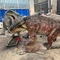 Parque Temático Dinossauro Animatrônico Realista Gorgonops VS Scutosaurus Com Personalização de Movimento e Som