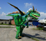 Verde Animatronic de pouco peso do traje do dinossauro
