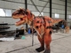 Carnotaurus adulto modelo escondido do traje do dinossauro do pé