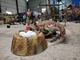 Vida elétrica do equipamento do dinossauro do parque da água - decoração do dinossauro da simulação do tamanho