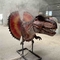 Dinossauro Animatrónico Realista Dilophosaurus Cabeça Com Efeito de Fumo