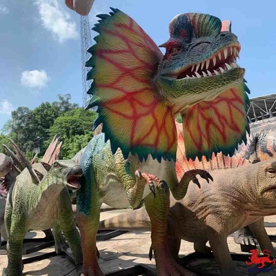 comprar Equipamento de Parque Temático Modelo de Dilofossauro Animatrônico Realista Dilofossauro online manufacture