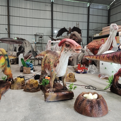 220 V 380 V Animatrônico Dinossauro Realista Modelo Parasaurolophus