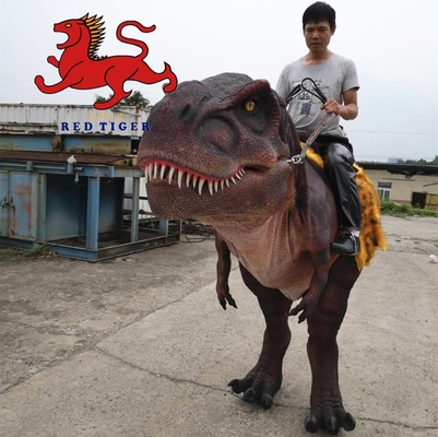 Bom preço T Rex Estribo realista Traje de dinossauro Juventude Idade para playgrounds on-line