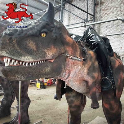 comprar Traje de dinossauro realista em tamanho natural, traje de dinossauro carnotaurus para atuação online manufacture