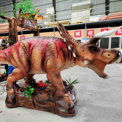 comprar Jurassic World Dinosaur Realistic Animatronic Dinosaur Parque de Diversões Parque Temático Modelo Triceratops online manufacture