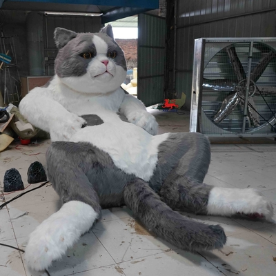 Animais animatrônicos realistas em tamanho real Gato falante interativo personalizado tamanho 200 W