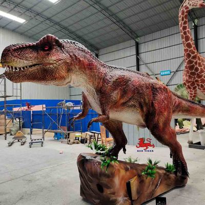Modelo de Dinossauro Tiranossauro Animatrônico Realista Feito à Mão com Tamanho Personalizado, Materiais Ecológicos e Controle por Sensor Infravermelho