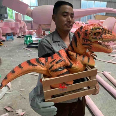 Bom preço Fantoche de mão de dinossauro realista personalizado, fantoche de mão de parque temático T Rex on-line