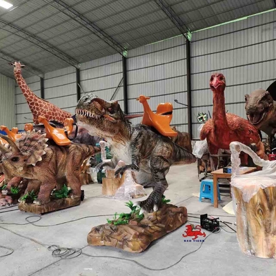 Bom preço Animatronic T Rex Dinosaur Ride à prova de sol Dinossauro artificial à prova d'água on-line