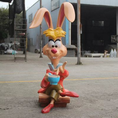 Produtos de fibra de vidro personalizados para jardim esculturas de animais em tamanho natural ao ar livre