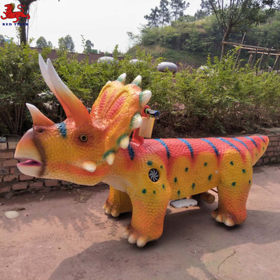220V Animatronic Dinosaur Ride Crianças Idade Velocidade Ajustável