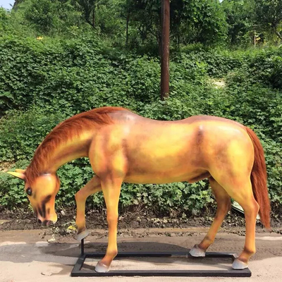 comprar Estátua de vaca em fibra de vidro Esculturas de animais em fibra de vidro em tamanho real online manufacture
