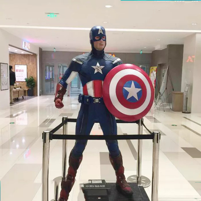 Figura de resina estátua da Marvel ao ar livre Escultura do Capitão América
