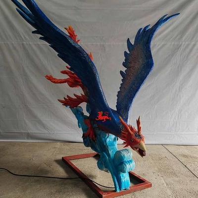Animais Animatronic realísticos amigáveis Jingwei animal mítico chinês de Eco