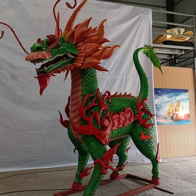 Animais realísticos enchidos dos suportes para o aluguer com movimento e personalização sadia Qilin