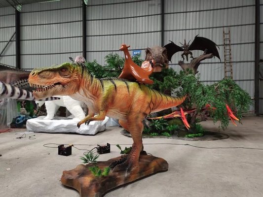 CE RoHs Dinossauro Animatrónico Realista, Modelo de Dinossauro Natural Alta Durabilidade