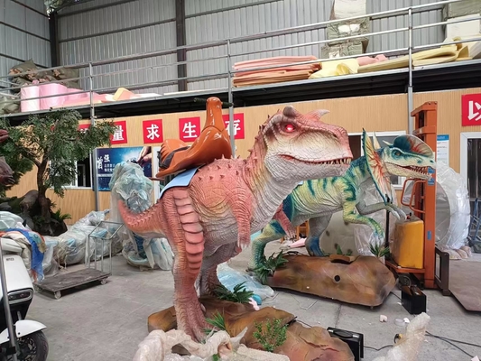 Passeio Animatronic personalizado do dinossauro com cor e tamanho ajustáveis