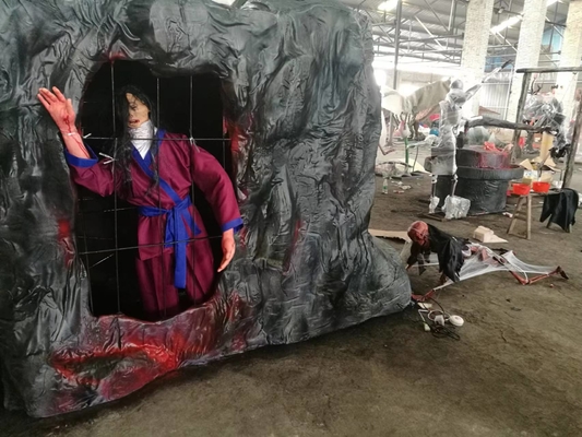 Animação Horror Fantasma Horror Assombrado Requisitos Zombie Modelo Halloween Personalizado