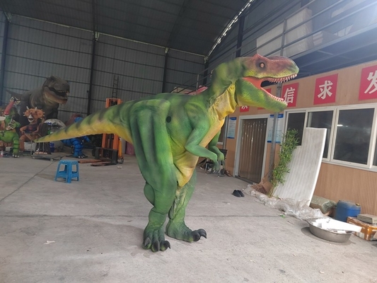 Dinossauro Adulto Traje Caminhando Dinossauro Requisitos de Filme Mostra T-Rex Verde