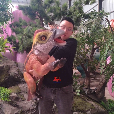 Bom preço Produtos de Parques de diversões Animatrônica robótica Bebê Boneco Iguanodonte Realista on-line