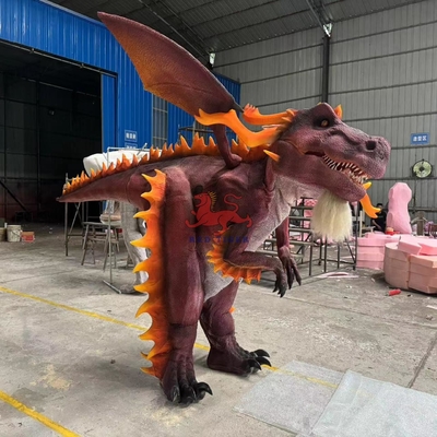 Exposições de Parques Temáticos Traje de Dragão Animatrónico Realista Garantia de 12 meses
