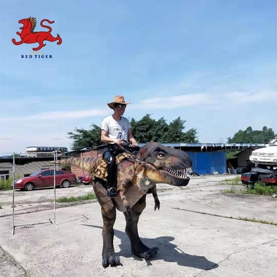 Traje de dinossauro ambulante realista, fantasia de T Rex ambulante animatrônico