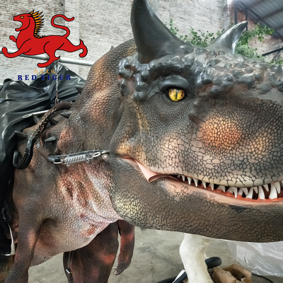 Simulação feita à mão Animatrônica Dinossauro Traje Em Festa de Trajes