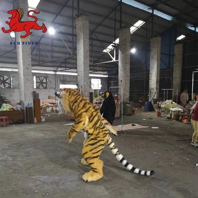 Sensor infravermelho personalizado Tiger Costume Suit realístico para o aluguer do partido do tema
