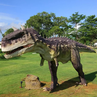 Carnotaurus de dinossauro animatrônico realista de parque temático com personalização de movimento e som