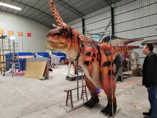 Good price Carnotaurus adulto modelo escondido do traje do dinossauro do pé on-line