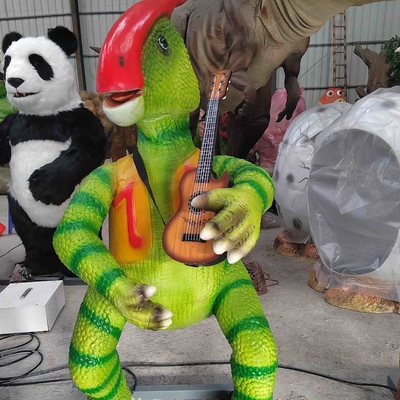 Cartoon Biomimética Dinossauro Modelo Animatronic Dino Banda Para Parque Temático