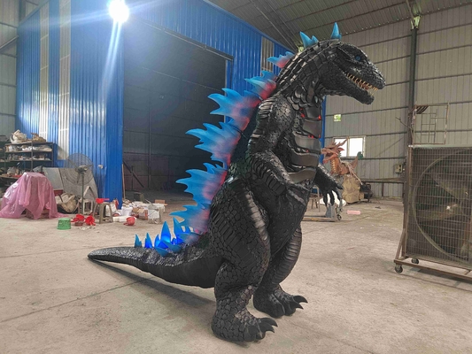 Parque de Aventuras Desfile de Carnaval Atraente Animatrônico Realista Traje de Godzilla