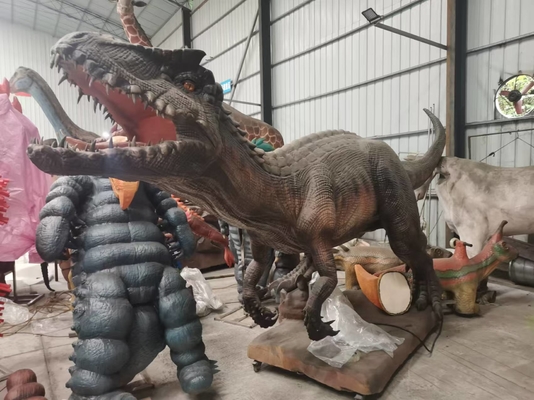 Parque temático realista Animatrónico Dinossauro Indoraptor 6 metros de comprimento
