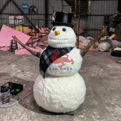 Bom preço. Parque de diversões Animatronic Natal cantando Cartoon Snowman para venda on-line