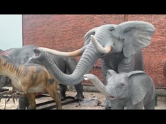 Carnotaurus Animatronic realístico do dinossauro do parque temático com movimento e personalização sadia