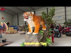 Parque temático realista Animatrónico de tamanho real Tigre personalizado