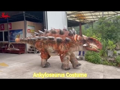 Desenho personalizado Realista Animatrónico Anquilosauro Dinossauro Traje duplo
